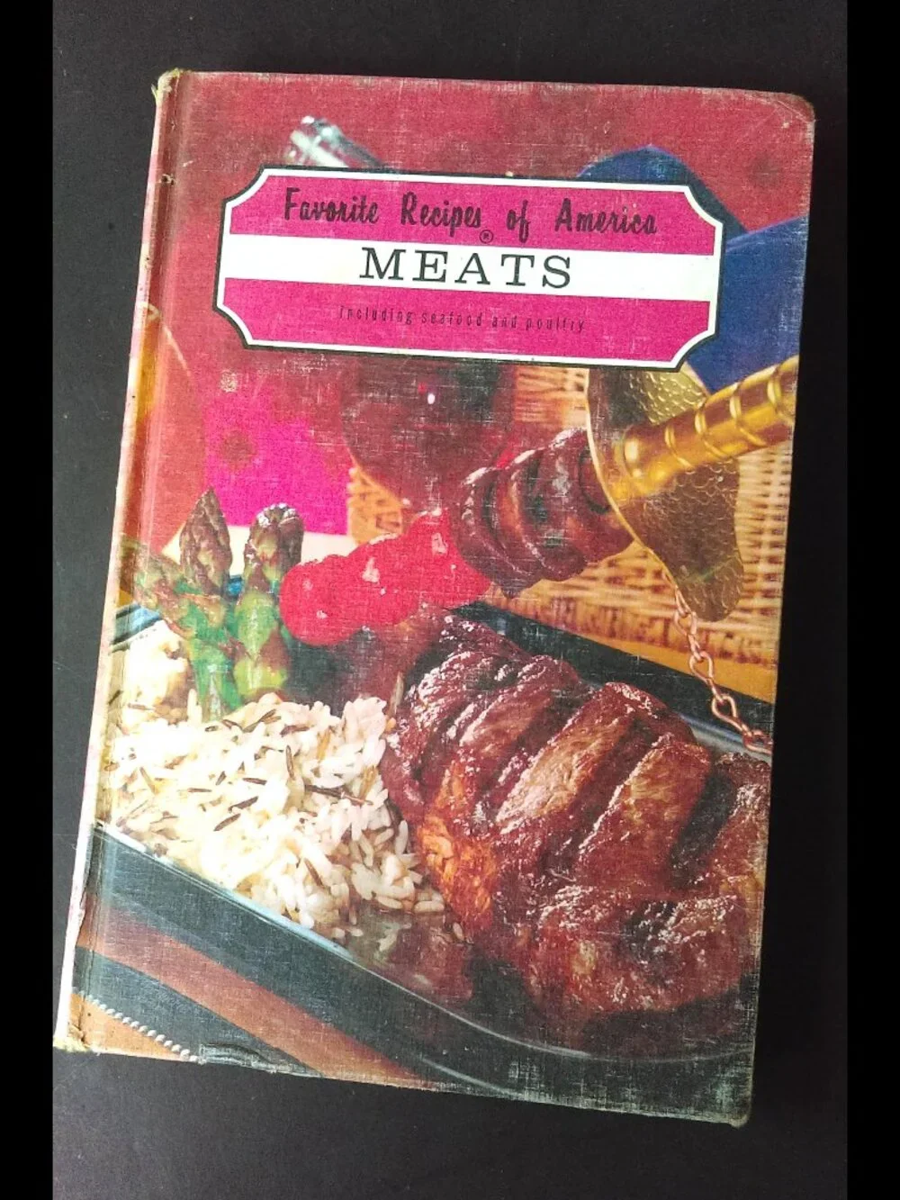 Vintage Favorite Recipes Of America 4 Cook Book Set HC Meats Desserts Salads